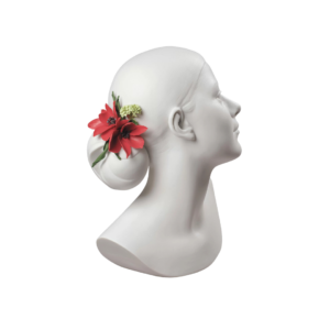 Lily with Flowers Woman Bust