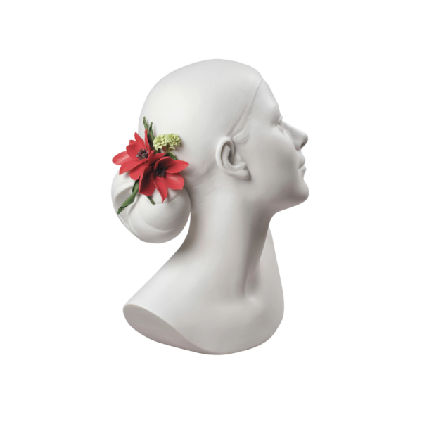 Lily with Flowers Woman Bust