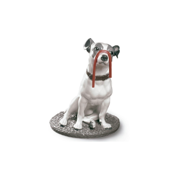 Jack Russell with Licorice Dog Figurine