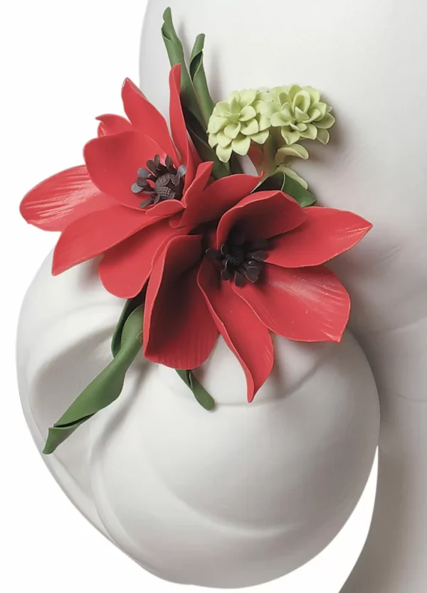 Lily with Flowers Woman Bust