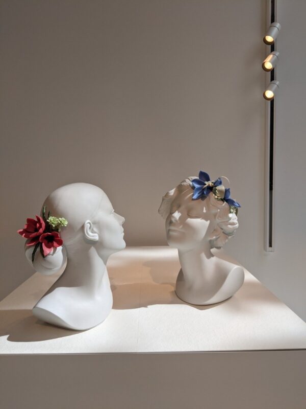 Lily with Flowers Woman Bust