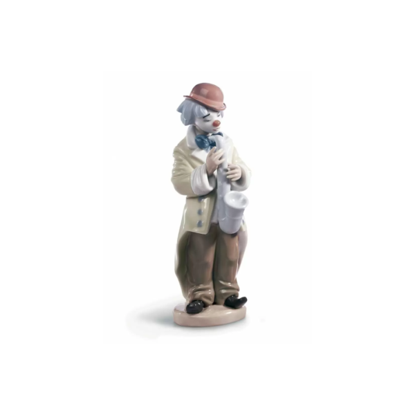 Sad Sax Clown Figurine