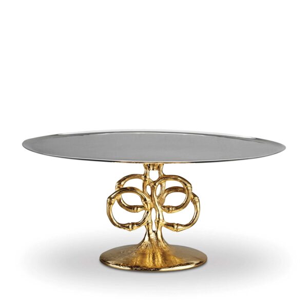 12 NICKELPLATE CAKE PLATE