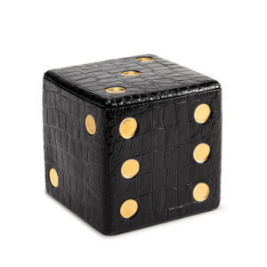 Black Croc Dice Box
