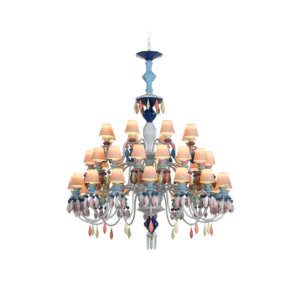 Belle de Nuit 40 Lights Chandelier - Multicolor