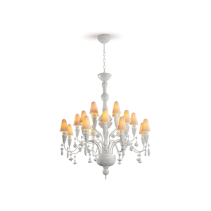 Ivy and Seed 20 Lights Chandelier - Medium Model White