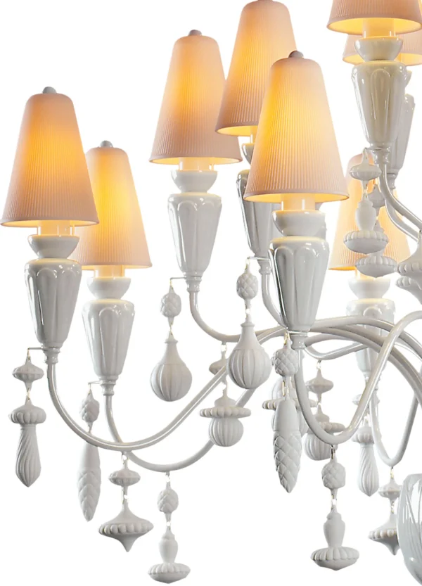 Ivy and Seed 20 Lights Chandelier - Medium Model White