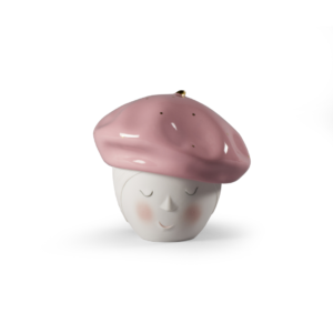 Lee Beret Box. Pink-Gold