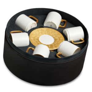 Han PlatedCup & Saucer Gift Box Of 6