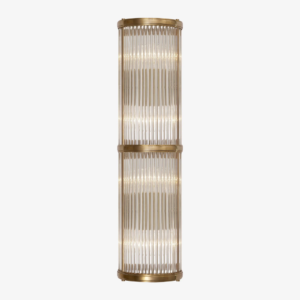 Allen Medium Linear Sconce (Natural Brass and Glass Rods)