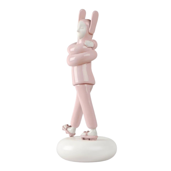 Embraced (Pink) Sculpture