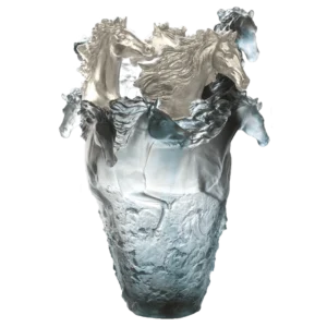 Grey Blue Horse Magnum Vase