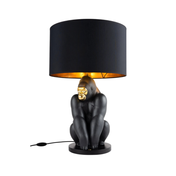 Gorilla Lamp (Black-Gold)