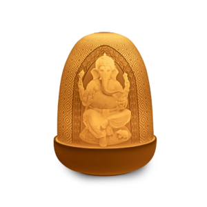 Lord Ganesha & Goddess Lakshmi Dome Lamp