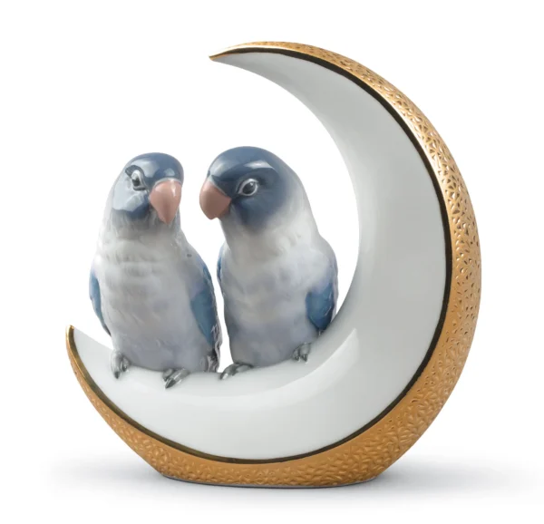 Fly Me to The Moon Birds Golden Lustre