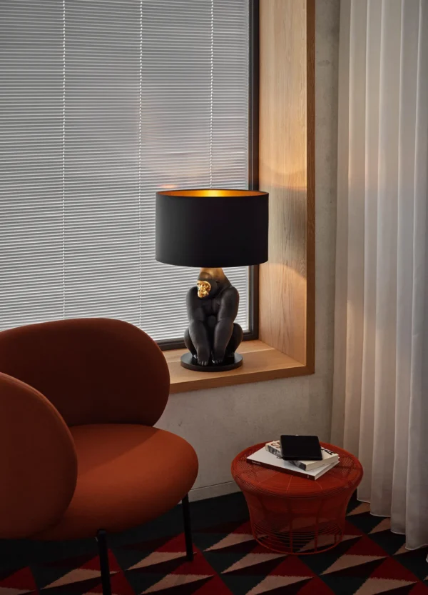 Gorilla Lamp (Black-Gold)