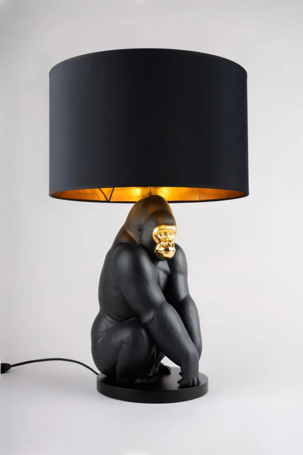 Gorilla Lamp (Black-Gold)