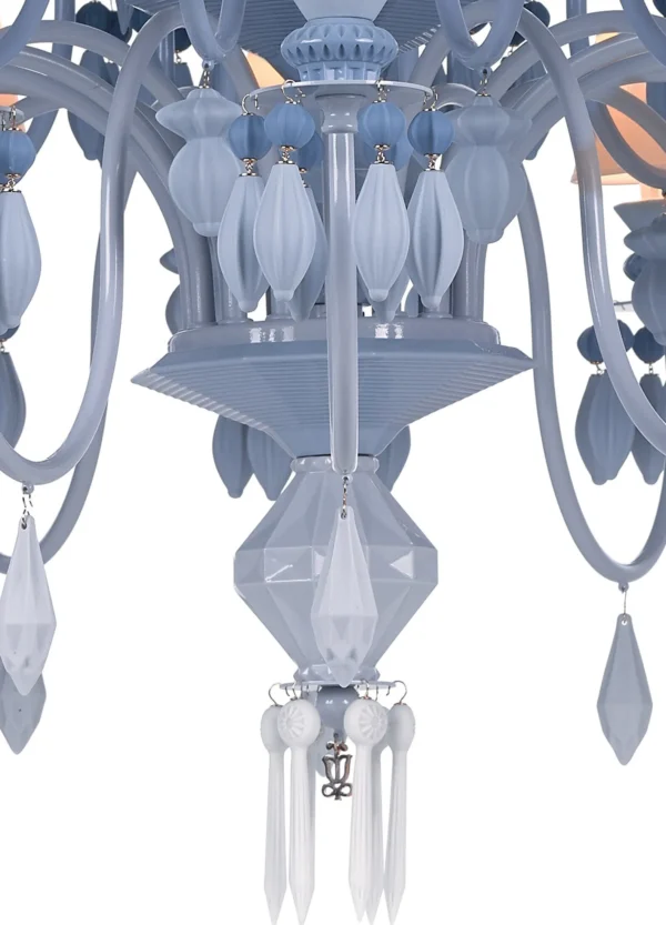 Belle de Nuit 40 Lights Chandelier (Blue)