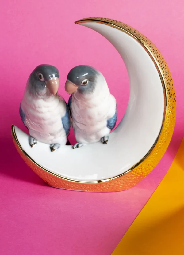 Fly Me to The Moon Birds Golden Lustre