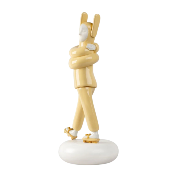 Embraced (Yellow) Sculpture