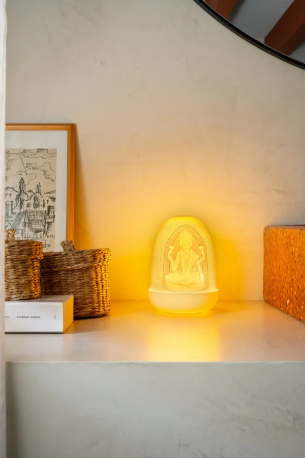 Lord Ganesha & Goddess Lakshmi Dome Lamp