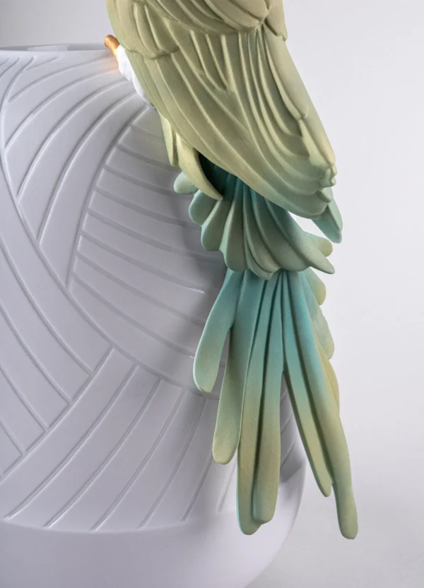 Macaw Bird Vase (Blue)