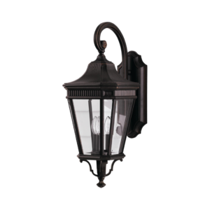Cotswold Lane 3 Light Large Wall Lantern – Black