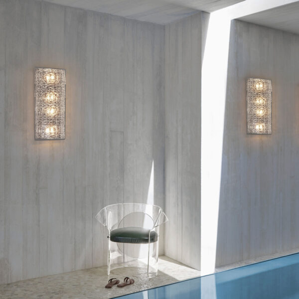 Tuile De Cristal Frozen Sconce
