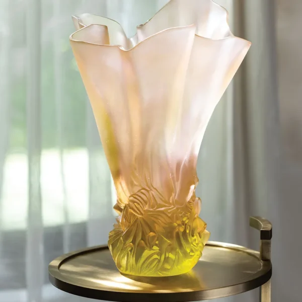 Vase Large Model Drape Pink-Green Cruise