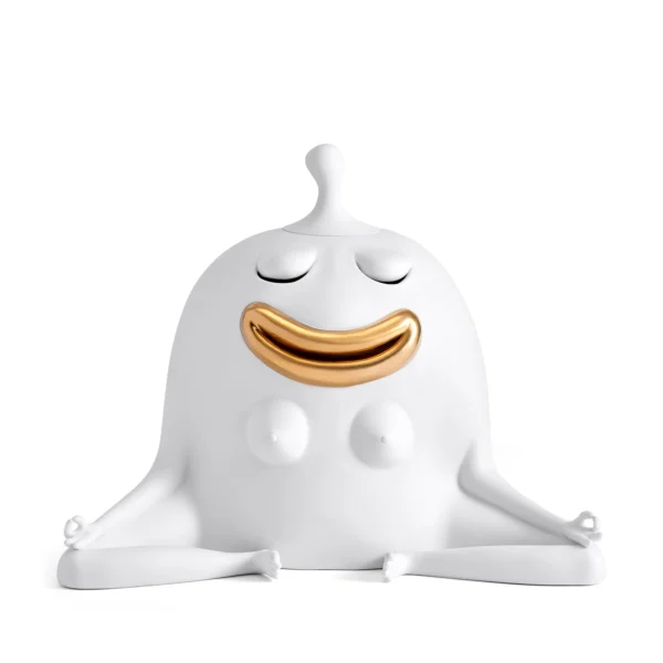 Haas Mediator Incense Burner - White+Gold
