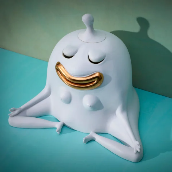 Haas Mediator Incense Burner - White+Gold