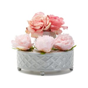 Two's Company - Faux Bamboo 3 Pc Flower Arranger
