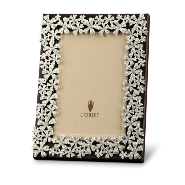 GARLAND FRAME W/WHITE CRYSTAL 8X10