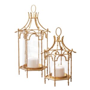 Two's Company - Brighton Set of 2 Pagoda Lanterns
