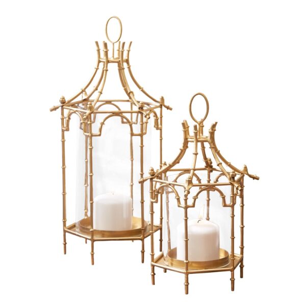 Two's Company - Brighton Set of 2 Pagoda Lanterns