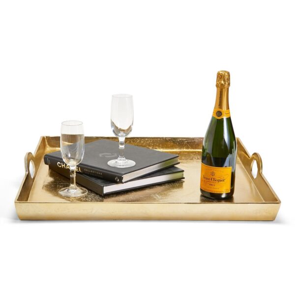 Two's Company - Gold Hotel De Ville Decorative Square Tray