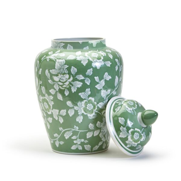 Two's Company - Countryside Hand-Painted Temple Jar