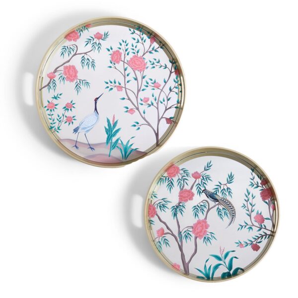 Two's Company - Flora and Fauna Set of 2 Gallery Trays