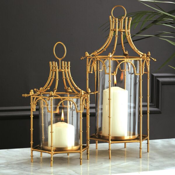 Two's Company - Brighton Set of 2 Pagoda Lanterns