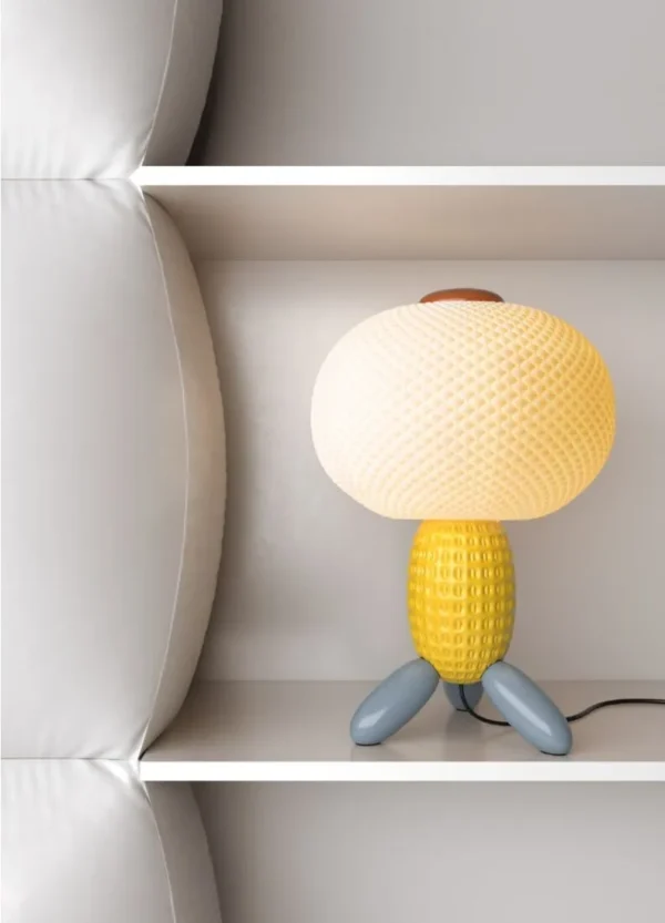 Soft Blown Table lamp. Yellow (CE)