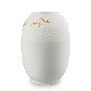 Koi Vase. Golden luster