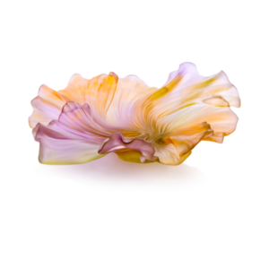 Medium Pink Green Pleated Vase Croisiere