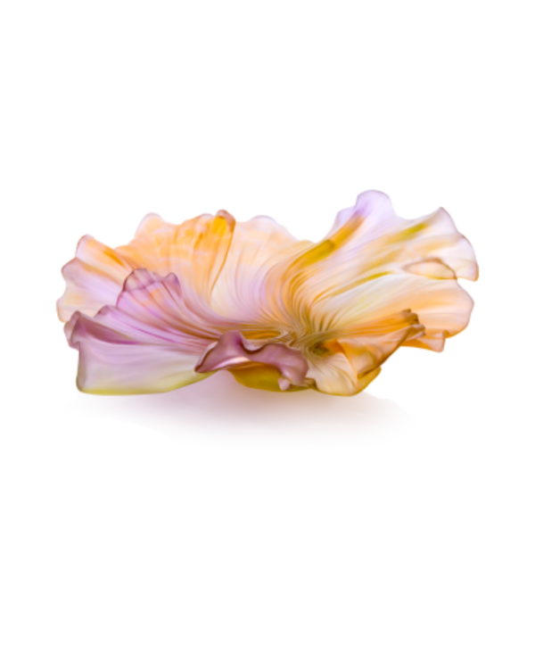 Medium Pink Green Pleated Vase Croisiere