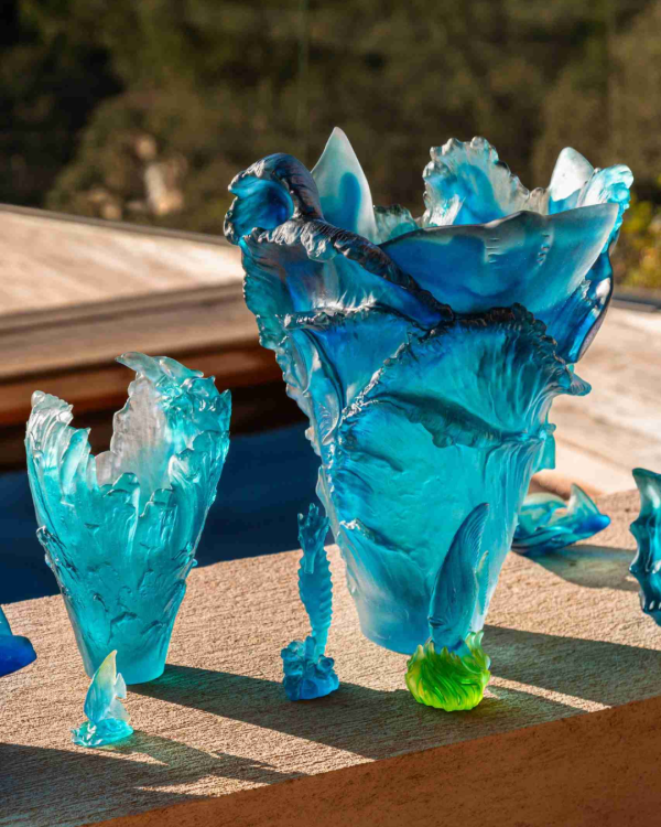 Maya Dolphins Large Vase