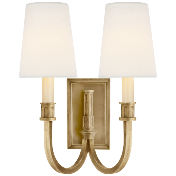 Modern Library Double Sconce