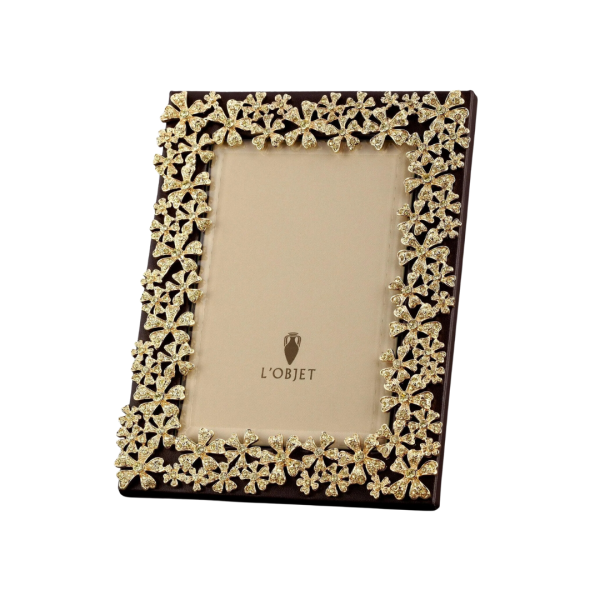 GARLAND FRAME W/YELLOW CRYSTALS 8X10