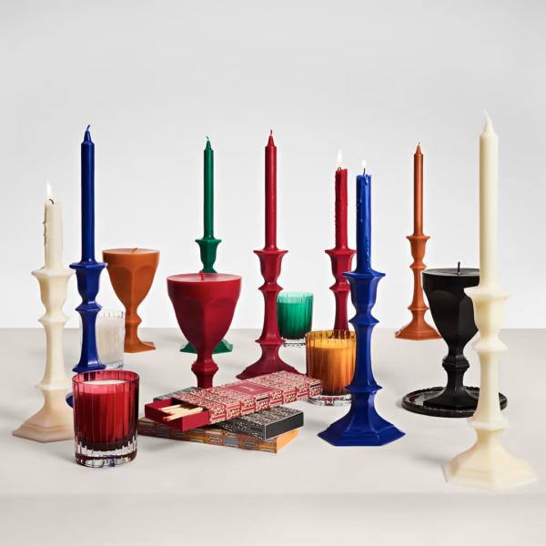 Harcourt Glass Candle – Black