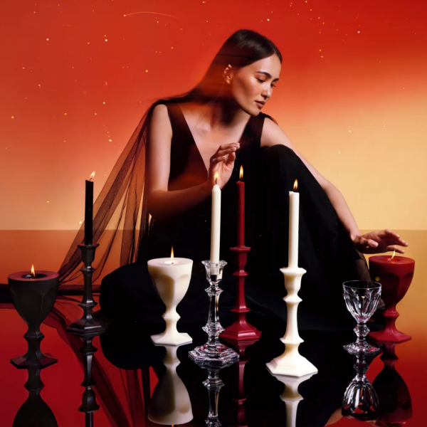 Harcourt Candlestick Candle – Black