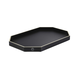 OCTOGONE TRAY LACQUER MM BLACK