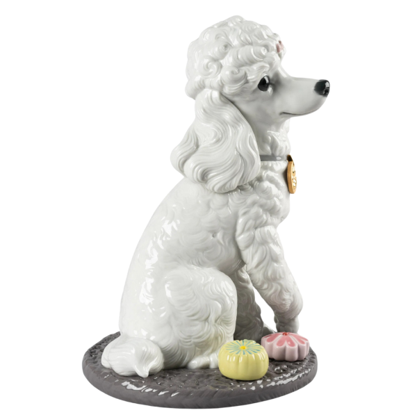 Poodle with Mochis Dog Figurine